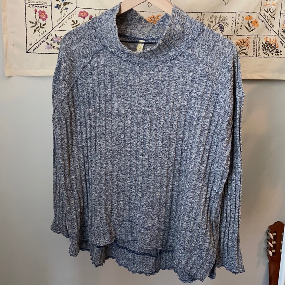 Free people long sleeve mock neck top
